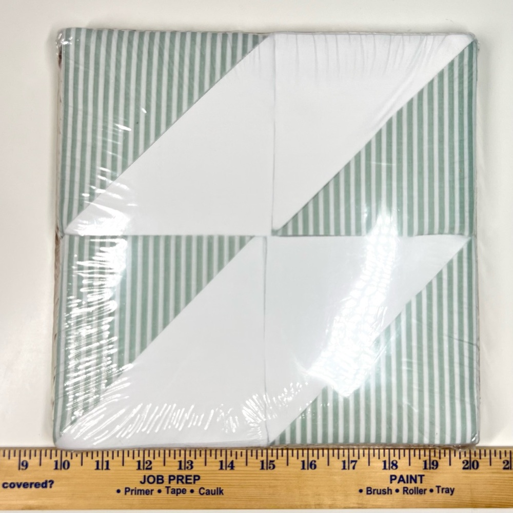 Granny’s Quilting Shapes Sage and White Quilt Kit Precut Quilting Cotton 07825